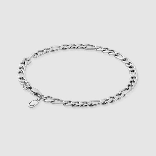 Bracciale Figaro (Argento) 5mm