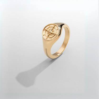 Anello Sigillo Compass (Oro)