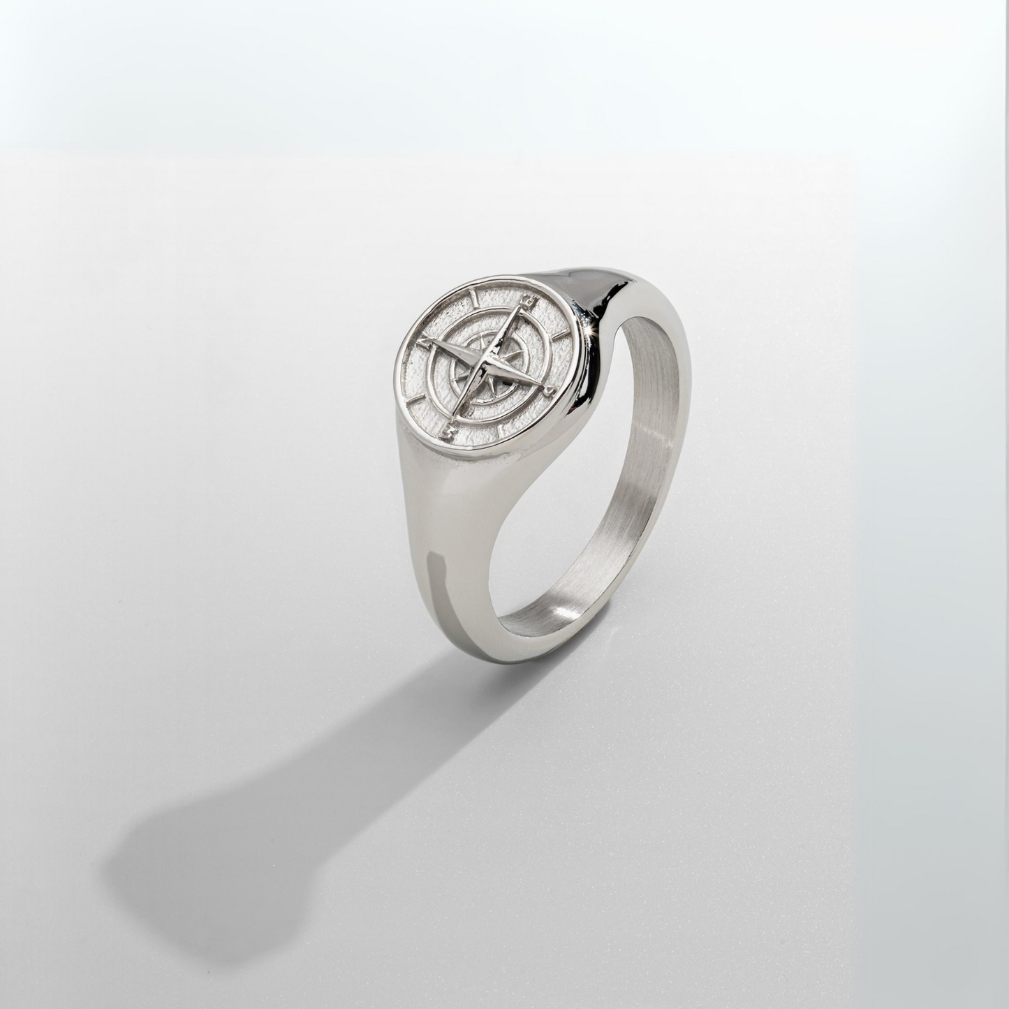 Anello Sigillo Compass (Argento)