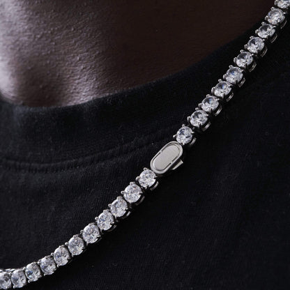 Collana Tennis (Argento) 5mm