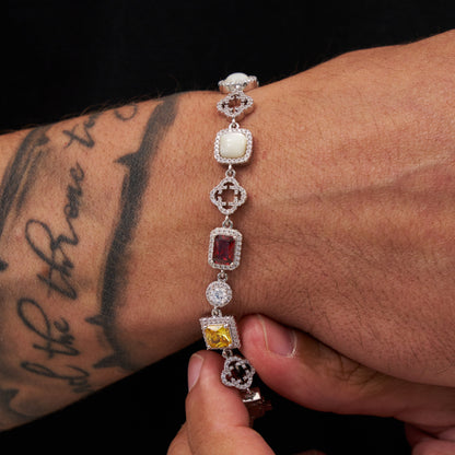 Bracciale Iced Gemstone (Argento)
