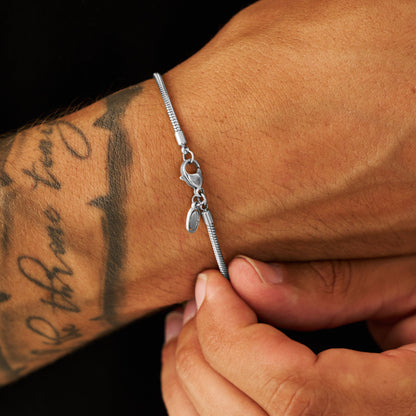 Bracciale a Serpente (Argento) 2mm