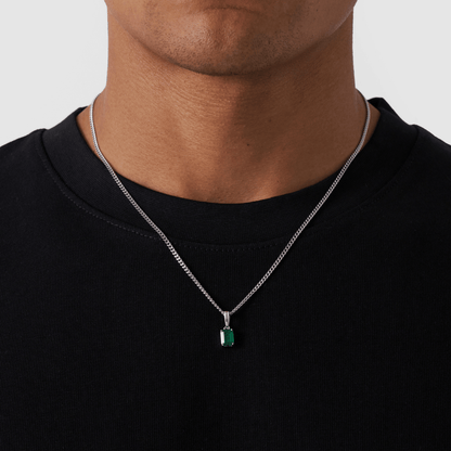 Pendente in Pietra di Smeraldo (Argento)