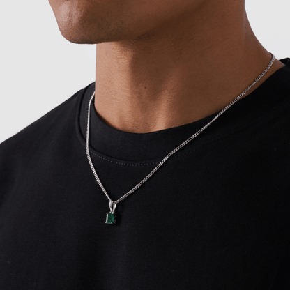 Pendente in Pietra di Smeraldo (Argento)