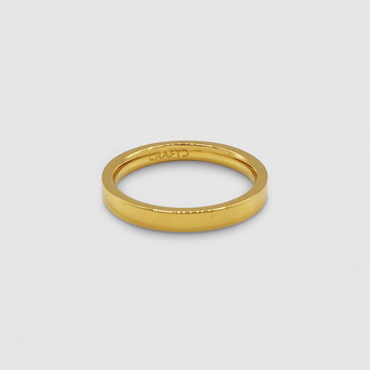 Anello a fascia piatta (Oro) 3mm