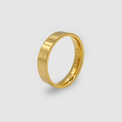 Anello a fascia piatta (Oro) 5mm