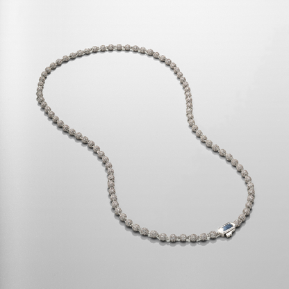 Collana con Pendente a Sfera Iced (Argento) 4mm