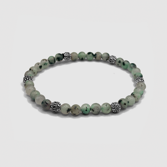 Bracciale in Pietra Kiwi (Argento)