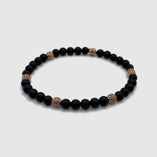 Bracciale in Pietra Onice Opaca (Oro)