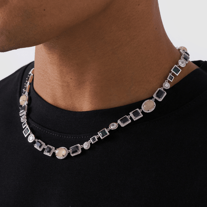 Collana in Gemma Onice (Argento)