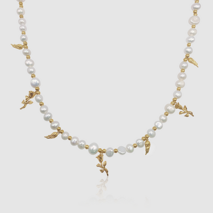 Collana con Pendente in Vera Perla (Oro)