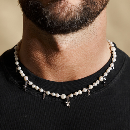 Collana con Pendente di Perla Vera (Argento)