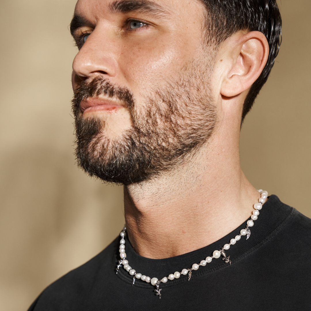 Collana con Pendente di Perla Vera (Argento)