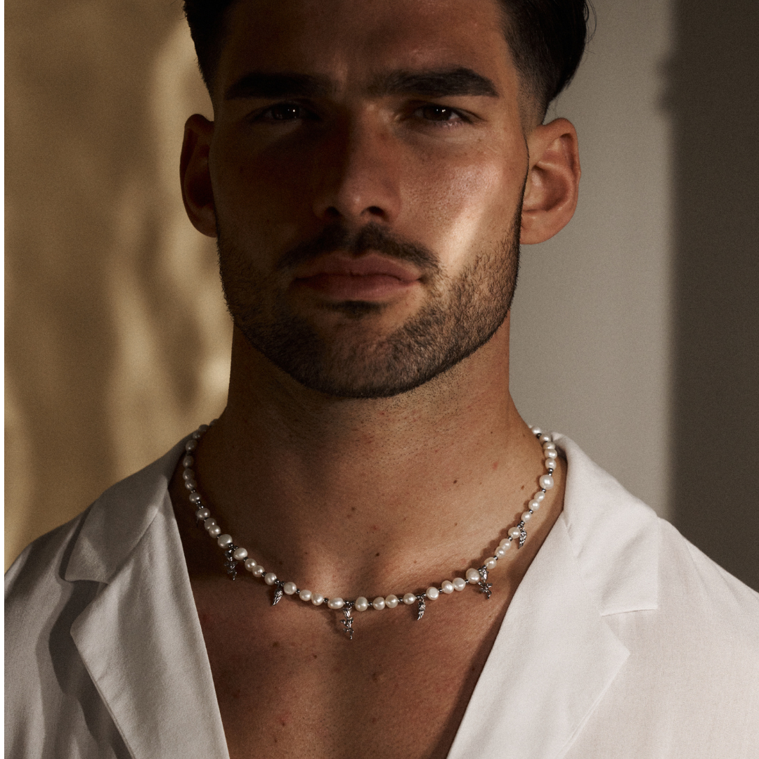 Collana con Pendente di Perla Vera (Argento)