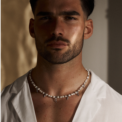 Collana con Pendente di Perla Vera (Argento)