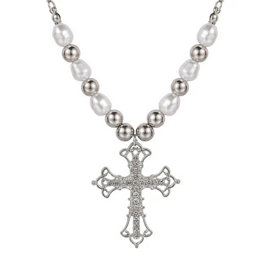 Timeless Glam Cross (Silver)