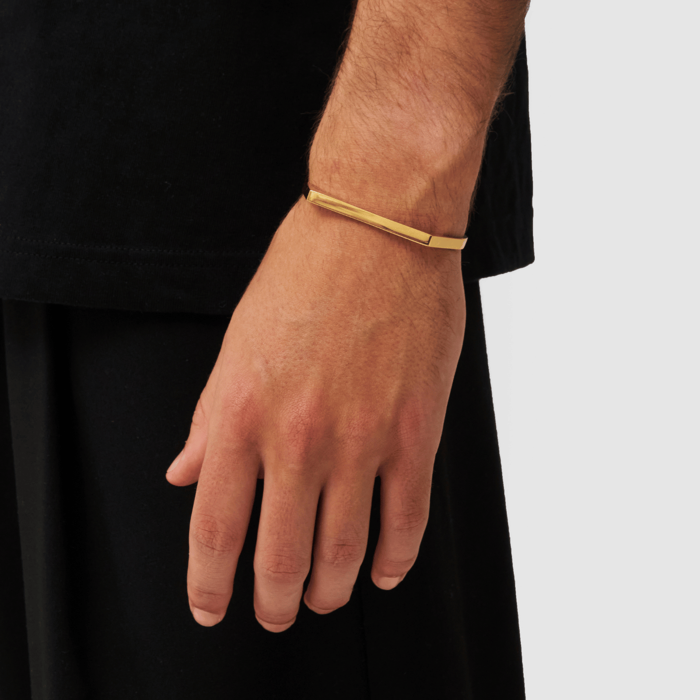 Bracciale Rettangolare 5mm (Oro)