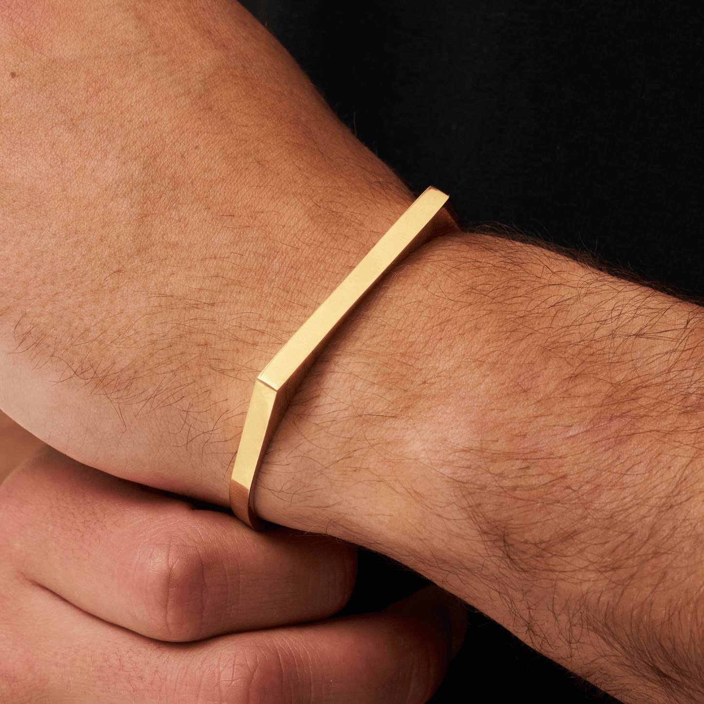 Bracciale Rettangolare 5mm (Oro)