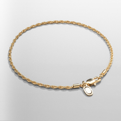 Bracciale in corda (Oro) 2mm
