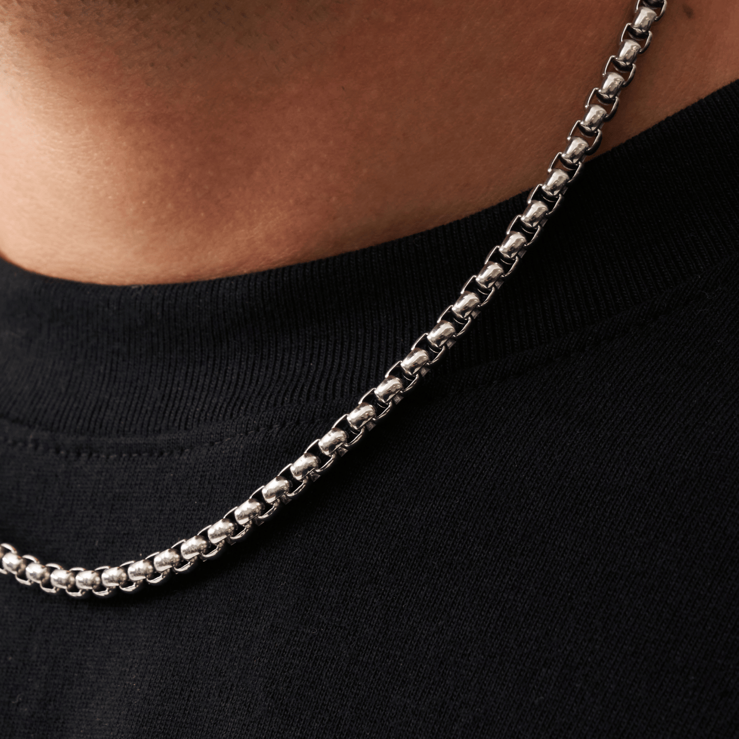 Collana a Catena Box (Argento) 5mm