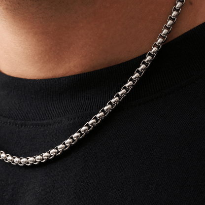 Collana a Catena Box (Argento) 5mm