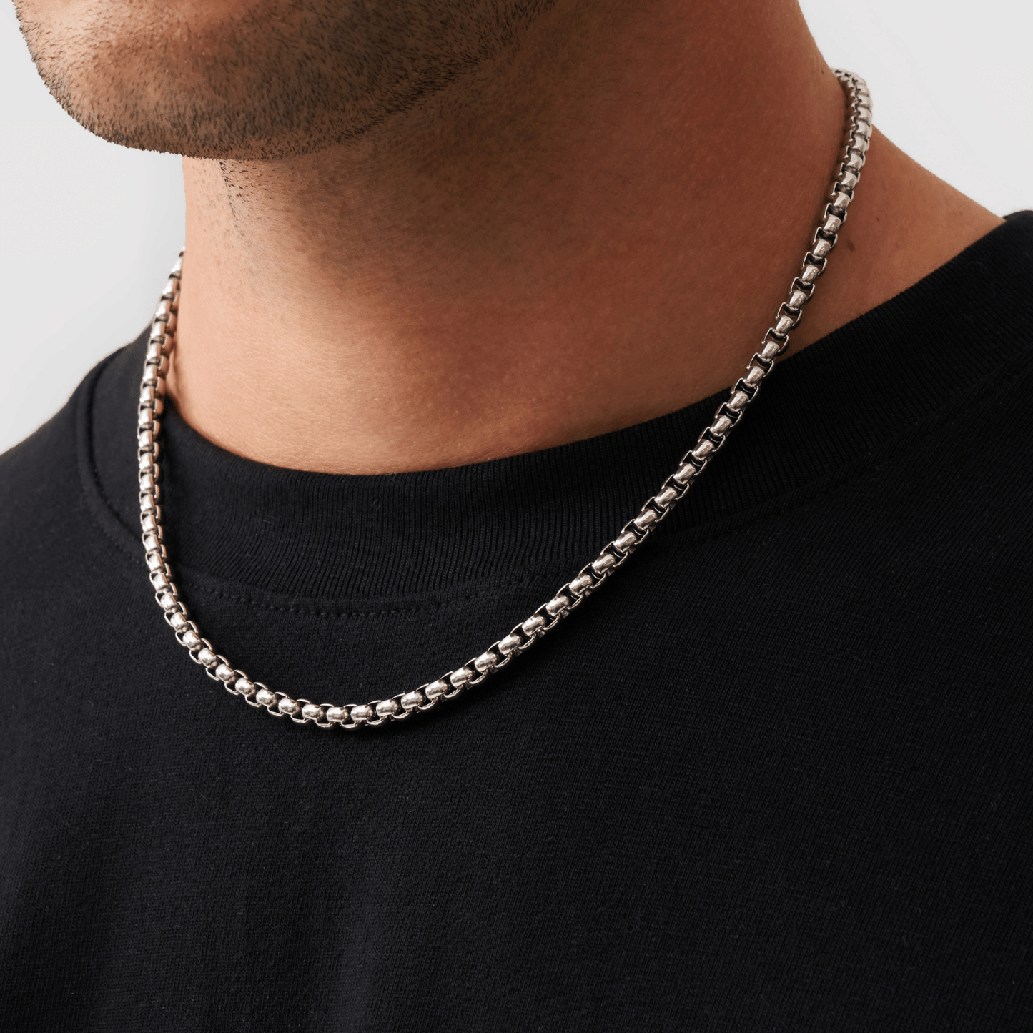 Collana a Catena Box (Argento) 5mm