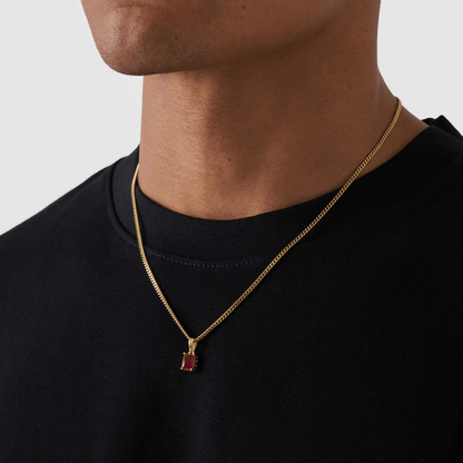 Pendente in Pietra Rubino (Oro)