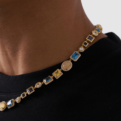 Collana in Gemme di Zaffiro (Oro)