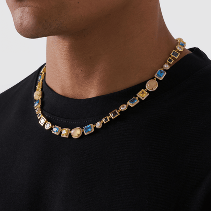 Collana in Gemme di Zaffiro (Oro)