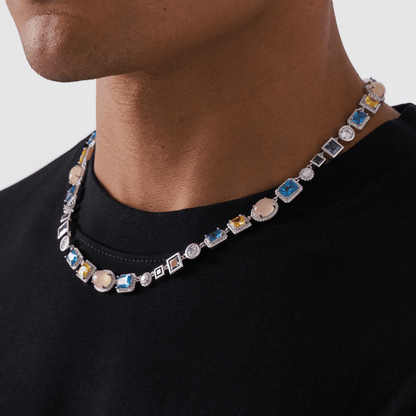 Collana in Gemma Zaffiro (Argento)