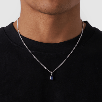 Pendente in Pietra Zaffiro (Argento)
