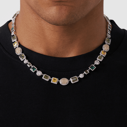 Collana di Gemme di Smeraldo (Argento)