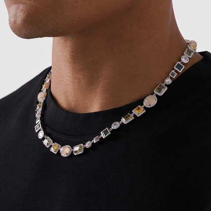 Collana di Gemme di Smeraldo (Argento)
