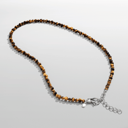 Collana con Perle di Occhio di Tigre