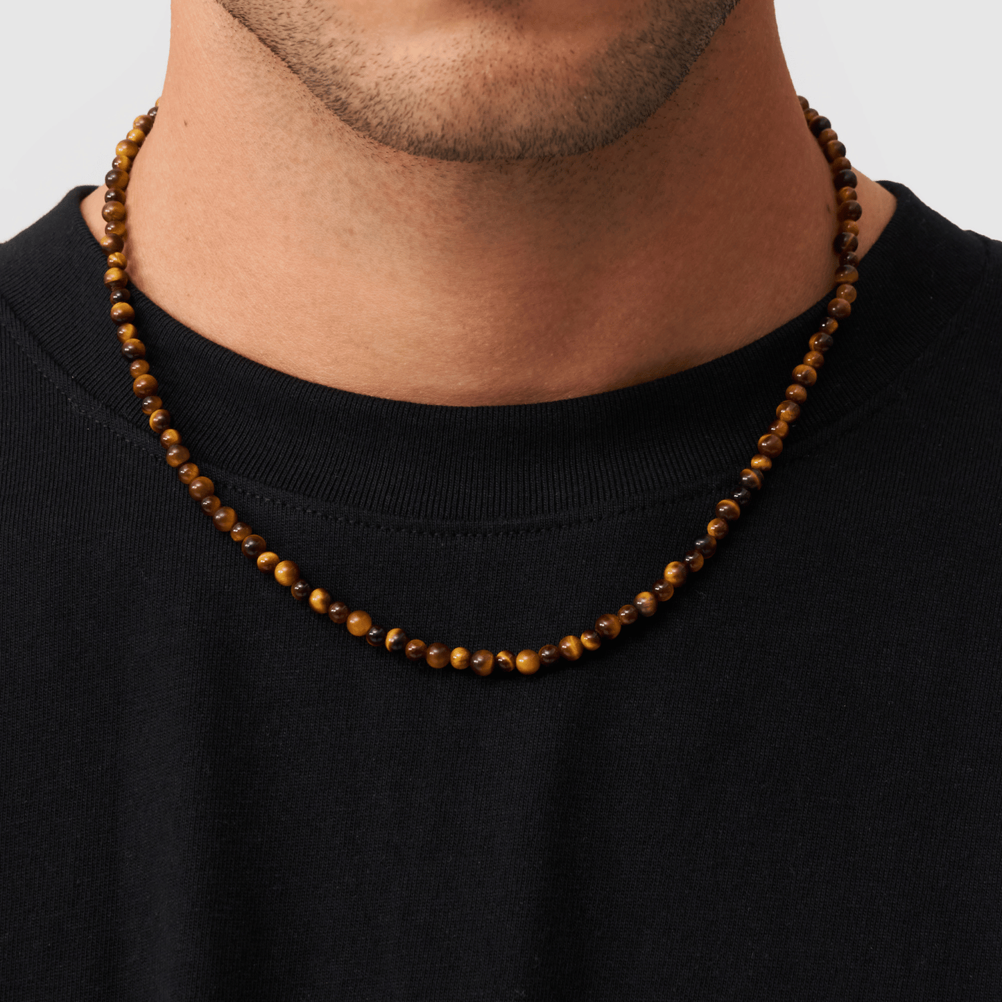 Collana con Perle di Occhio di Tigre