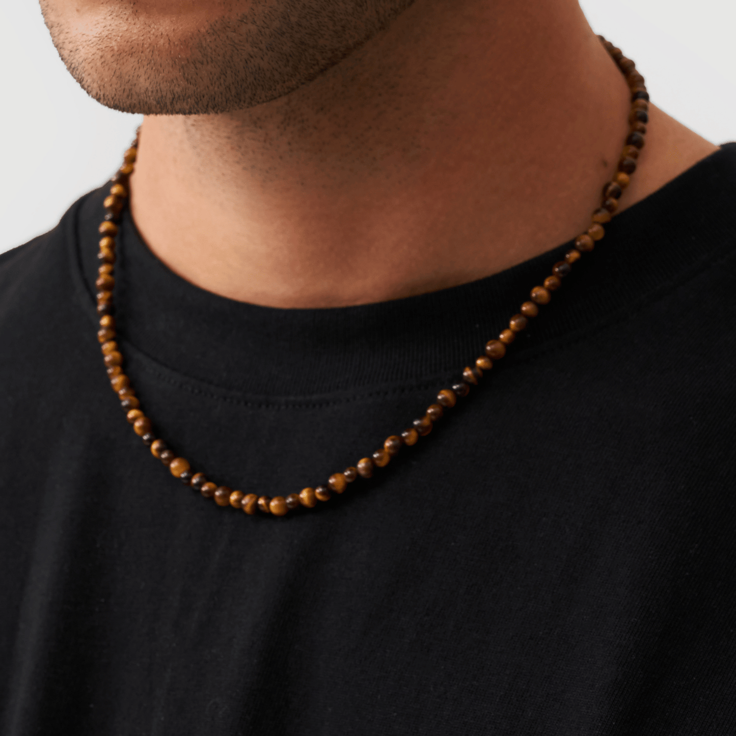 Collana con Perle di Occhio di Tigre