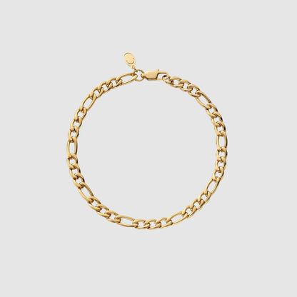 Bracciale Figaro (Oro) 5mm