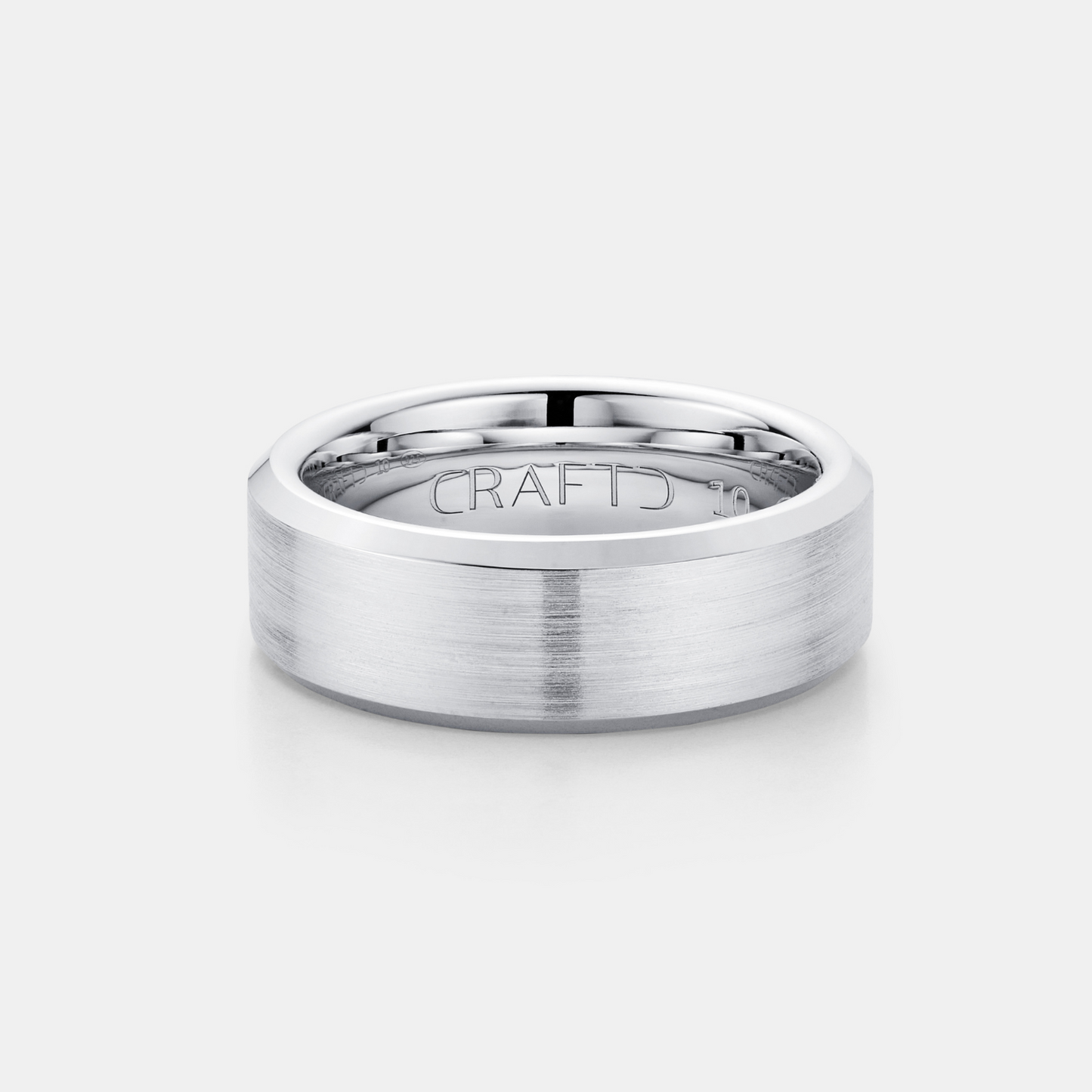 Anello Smussato (Argento) 8mm | Tungsteno