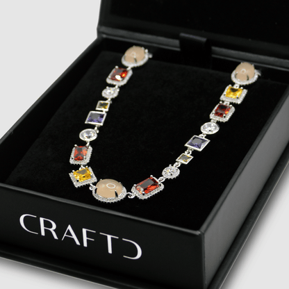 Collana di Pietre Preziose (Argento)