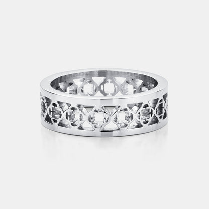 Anello a Fascia Clover (Argento)
