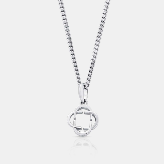 Ciondolo Logo Clover (Argento)