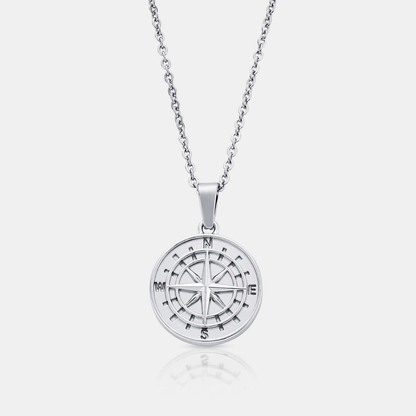 Ciondolo a forma di bussola (Argento)