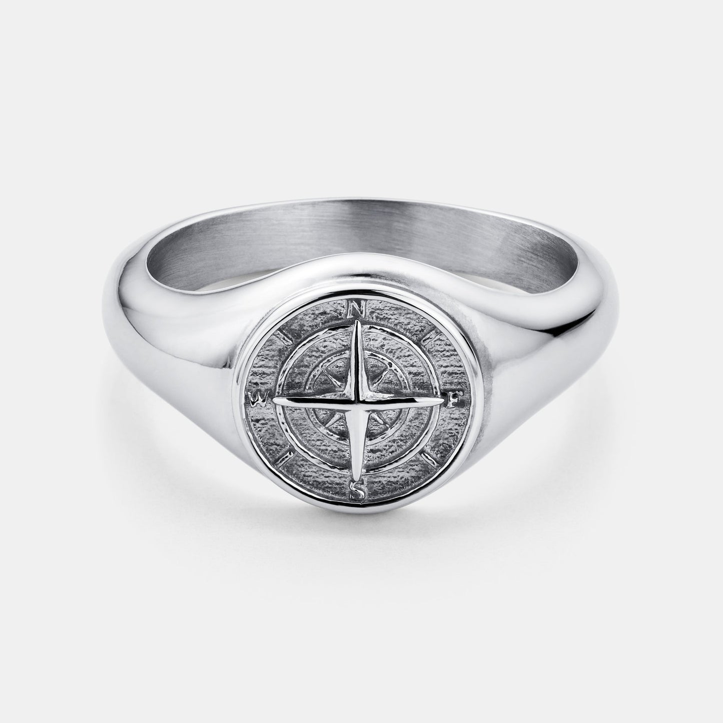 Anello Sigillo Compass (Argento)