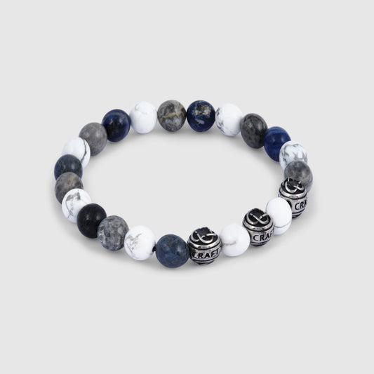 Bracciale con Perline (Argento)