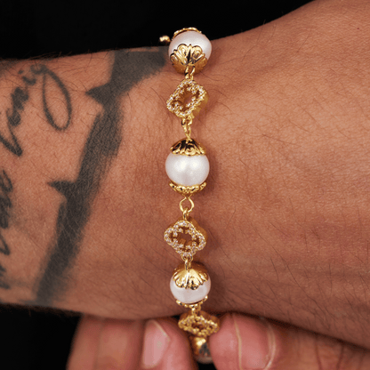 Bracciale in Perle Vere Filigrana (Oro)