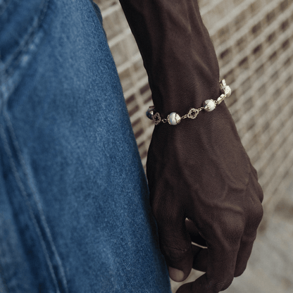 Bracciale in Perle Vere Filigrana (Oro)