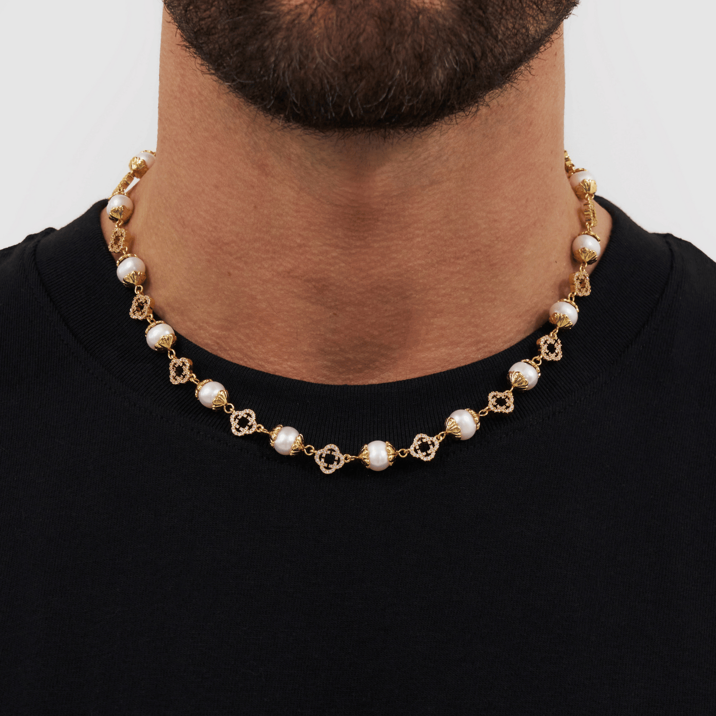 Collana di Perle Reali Filigranate (Oro)