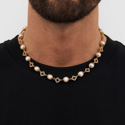 Collana di Perle Reali Filigranate (Oro)