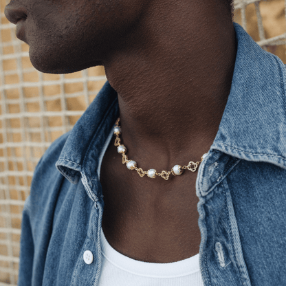 Collana di Perle Reali Filigranate (Oro)
