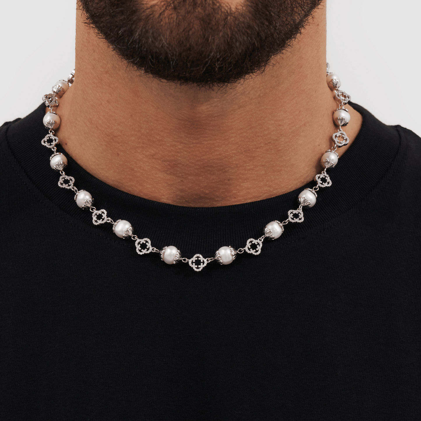 Collana di Perle Vere Filigrana (Argento)